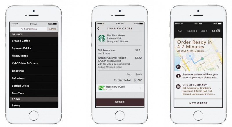 Starbucks order and pay
