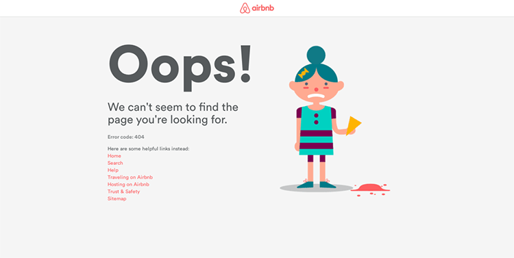 airbnb 404 page