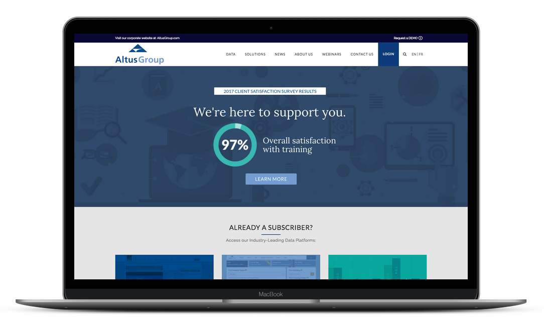 Altus Data Solutions Website