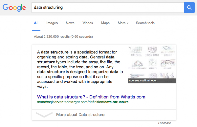 data structuring